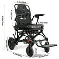 thumbnail image 5 of Aqzb Electric Wheelchairs for Adults 12 Miles Travel Range 250W Dual Motors Lightweight 33Lbs 250WH Battery Folding Motorized Wheelchair for Seniors All Airline Approval, 5 of 7