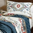 thumbnail image 2 of Hiend Accents Unisex Spirit Valley 3-Piece Full/Queen Quilt Set Teal One Size, 2 of 3