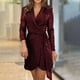thumbnail image 2 of Vestido de lentejuelas Prolriy para mujer, moda de otoño e invierno, falda con cintura brillante, vestidos festivos para mujer, vestido de Nochevieja 2024, rojo M, 2 of 4