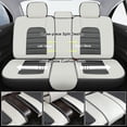 thumbnail image 6 of Car Seat Cover for JEEP WRANGLER 2008, Gray and White Car Seat Covers, PU Leather Full Set of 5 Seats With Lumbar Support Beautify Interior, Only 4 Doors, Upgrade the Car's Interior, 6 of 7