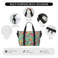 thumbnail image 3 of Travel Duffel Bag, Grapefruit Leaves_B Waterproof Carry On Overnight Tote Bags For Women/Men, Shoulder Weekender Gym Bag For Travel, Yoga, 3 of 8