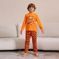 thumbnail image 3 of GYRATEDREAM Family Matching Halloween Pajamas Sets Dad/Mom/Kids Long Sleeve Happy Halloween Pumpkin Print 2 Piece Pjs Funny Sleepwear Jammies for 1-2Y(Kids) Orange, 3 of 9