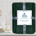 thumbnail image 5 of Dan River 3 Piece Towel Set Soft Quick Drying Cotton Bath Towel For Gym, Spa and Bathroom - Hunter Green, 5 of 11
