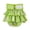 A002- Green, variant on Dog Period Panties with Absorbent Reusable Leak Guard and Cute Daisy Print,Comfortable Female Dog Diapers for Heat Cycle and Small Breed Puppies,Protective Sanitary Skirt for