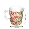 thumbnail image 2 of Yiaed Indian Paisley 1 Print Ceramics Coffee,Large Handle Design,Extra Large Tea and Coffee Cup for Office and Home Mugs, 2 of 6