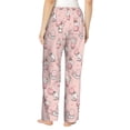 thumbnail image 3 of Uemuo Easter Rabbit Pattern Women's Wide Leg Palazzo Lounge Pants with Pockets Light Weight Loose Comfy Casual Pajama Pants-XX-Large, 3 of 9
