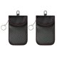 thumbnail image 1 of Bolsa protectora para llavero con bloqueo de señal RFID (paquete de 2) | Funda antirrobo para llaves de coche | Bloqueador de funda antipiratería para seguridad del vehículo | Material de fibra d, 1 of 5