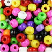 BeadTin Opaque Multi 11mm Large Barrel Pony Beads (250pcs)
