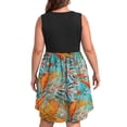 thumbnail image 5 of WellSize Plus Size Women Tank Dresses Summer Sleeveless Crew Neck Sundresses Casual Beach Dress with Pocket, 5 of 8