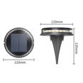 thumbnail image 5 of Lámpara enterrada de 4 piezas, lámpara solar LED, lámpara de césped, lámpara solar para jardín al aire libre, lámpara de paisaje adecuada para paisajismo como se muestra, como se muestra, 5 of 5
