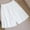 White, variant on QUNYINEY Solid Women's Shorts Casual Mid Rise Bermuda Shorts Elastic Waist Cotton Linen Loose Shorts