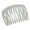 Frost White, variant on French Amie Fab 13 Teeth Medium Handmade Celluloid Side Hair Comb for Women