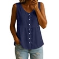 Sleeveless Workout Tops For Women Sleeveless Solid-color Casual ...