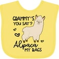 thumbnail image 3 of Inktastic Grammy's You Say Alpaca My Bags Boys or Girls Baby Bib, 3 of 4