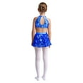 thumbnail image 3 of Sholeno Children Girls Gymnastic Bodysuit Latin Jazz Dance Leotard Dress Ballet Dancewear Sequins Jumpsuit Blue 10, 3 of 6