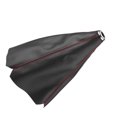 thumbnail image 1 of Funda Universal De Piel Sintética Para Palanca De Cambios, Color Negro Brillante, Puntada Roja Para La Mayoría De Los Coches Con Transmisión Manual, 1 of 7
