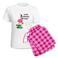 thumbnail image 5 of CafePress - Christmas Flamingo Women's Light Pajamas - Women's Short Sleeve Print T-Shirt and Pants Light Cotton Pajama Set, 5 of 7