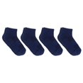 thumbnail image 5 of BambooMN Unisex Mens and Womens Quarter Socks Made of Rayon from Bamboo - Navy - 4 Pairs - Large, 5 of 7