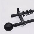 thumbnail image 4 of Soporte Set 4 Cortinero Para Pared Ajustable Gancho, Negro, 4 of 5