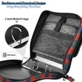 thumbnail image 4 of FORMRS Zipper Binder with Shoulder Strap 2-inch Ring 500 Sheet Capacity File Bag, Red and Blue Pattern, 4 of 5