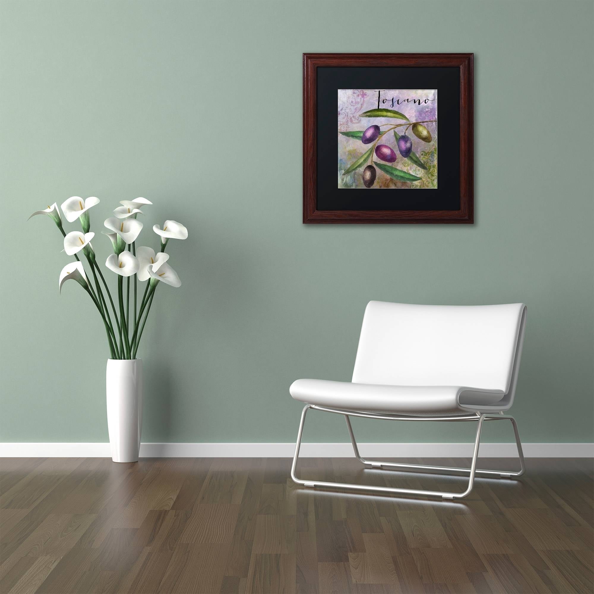 Trademark Fine Art "Olivia II" Canvas Art by Color Bakery Black Matte, Wood Frame