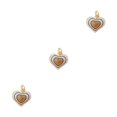 thumbnail image 1 of Langgg Keyring Keyholder DIY Small Decorative Purse Pendent Multipurpose Sweet Gift Workmanship Bag Decor Heart Keychain Khaki 3Set, 1 of 6
