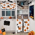 thumbnail image 2 of Halloween Kitchen Curtains Window Curtains Valance and Tier Set 36 Inch, Orange Pumpkin Rod Pocket Short Tier Curtain for Room, Cartoon Cat Small Cafe Kitchen Decor, 2 of 6
