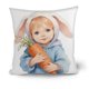 thumbnail image 1 of Uuiauoio Easter Bunny Rabbit Pillow Case Colorful Bunny Throw Pillow Cover Spring Holiday Decorative Throw Pillow Easter Pillowcase Square Cushion Cover for Couch, 1 of 6