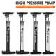 thumbnail image 3 of WEST BIKING 140psi High Pressure Inflator Bicycle Floor Pump Manual Inflator Pump Bike Ball Pump, 3 of 5