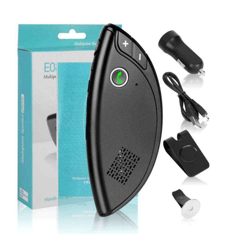 JANDEL Wireless Bluetooth Car Speakerphone Hands Free Car Speaker Kit Builtin Mic For Safe