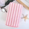 thumbnail image 6 of Anhility Stripe Hand Towels for Bathroom, Fleece Super Soft Absorbent Quick Dry Decorative Hand Towel for Face Spa Bath Gym Kitchen, 29.53x13.78in, Pink, 6 of 6