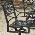 thumbnail image 4 of Homestyles Sanibel Chaise à Bascule Pivotante d'Extérieur en Aluminium Noir, 4 of 16