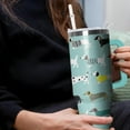 thumbnail image 6 of 40 oz Dachshund Tumbler with Handle and Straw, Dog Insulated Stainless Steel Cup with Lid, Travel Coffee Mug Water Bottle, Animal Lovers Women Gifts, 6 of 6