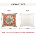 thumbnail image 4 of Pack of 2 Pillow Covers 16x16 Inch, Vintage Turkish Carpet Boho Decorative Throw Pillow Covers for Home Decor Living Room Bed Couch, Orange Pillowcase Set of 2, 4 of 6