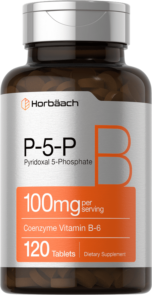 P5P Vitamin B6 100 mg 120 Tablets Vegetarian Formula by Horbaach