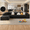 Black, variant on Sofa, Lofka 134" Free Assembly L‑Shaped Sectional with Pet Friendly Corduroy Fabric, Black Left Chaise with Detachable Chair for Living Room, DIY U‑Shaped Combination