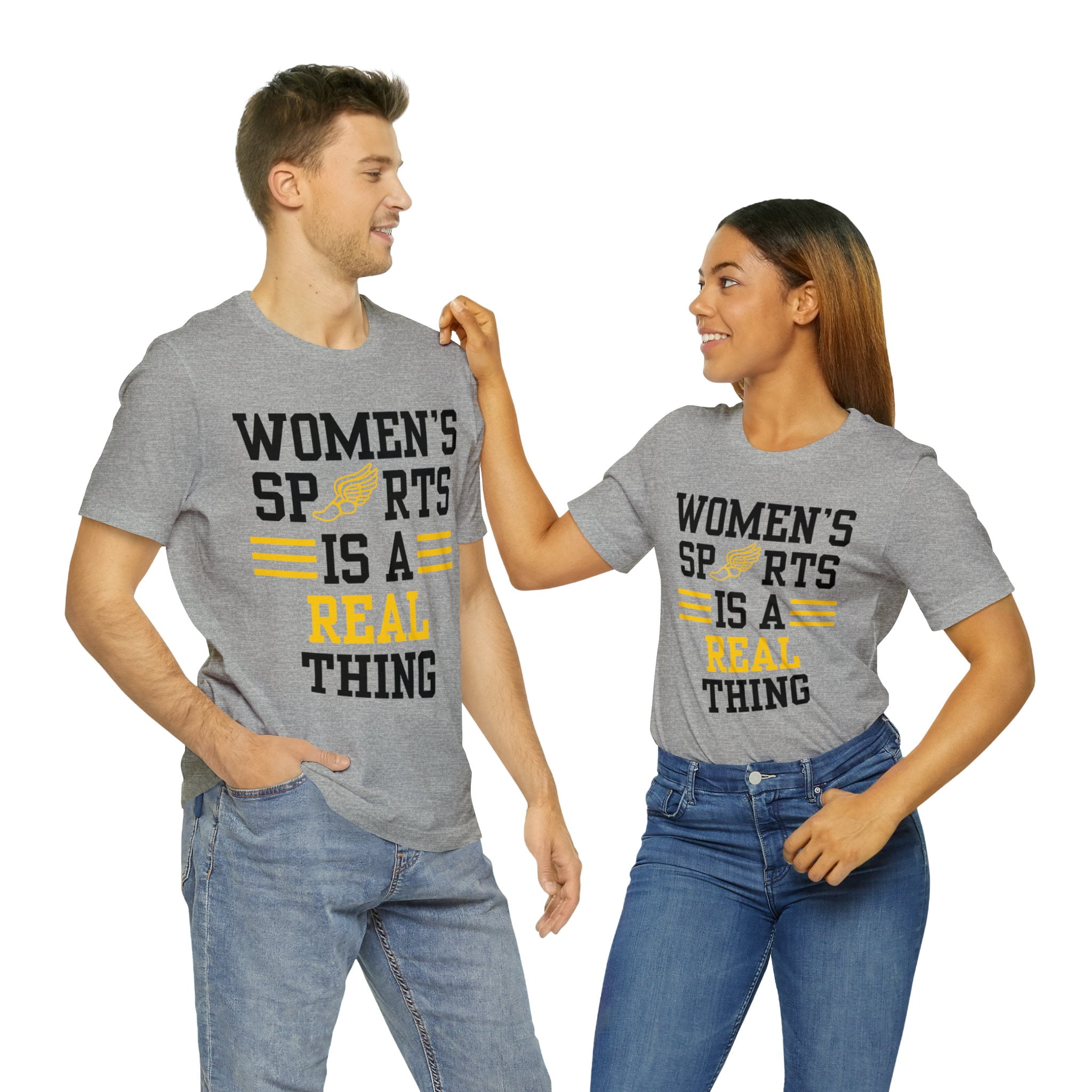 DJH Apparel | Women's Sports Is A Real Thing Track & Field Unisex Tshirt