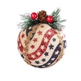 thumbnail image 2 of Matsuzay 3 piezas de bolas colgantes de árbol de Navidad hechas a mano de punto bolas de hilo de árboles de Navidad suministros de adorno colgante Kits de decoración para fiestas No.06 Matsuzay HA007790-06B, 2 of 6