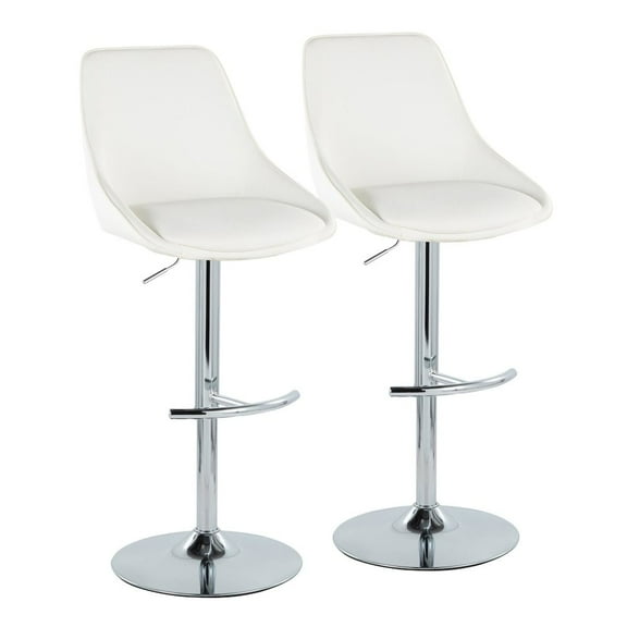 LumiSource Diana Adjustable Barstool - Set of 2