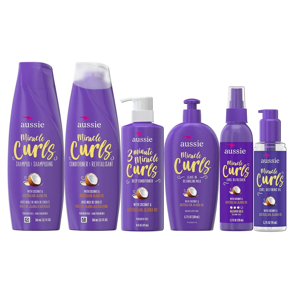 Aussie Aussie Miracle Curls Collection Shampoo, Conditioner, Deep