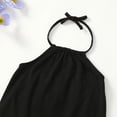 thumbnail image 3 of Actgleam Toddler Girls Backless Strap Jumpsuit for Girls Harem Halter Sleeveless Romper 3-7Y, 3 of 6