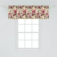 thumbnail image 2 of Ambesonne Floral Window Valance, Motley Spring Flowers Leaves, 54" X 18", Multicolor, 2 of 3