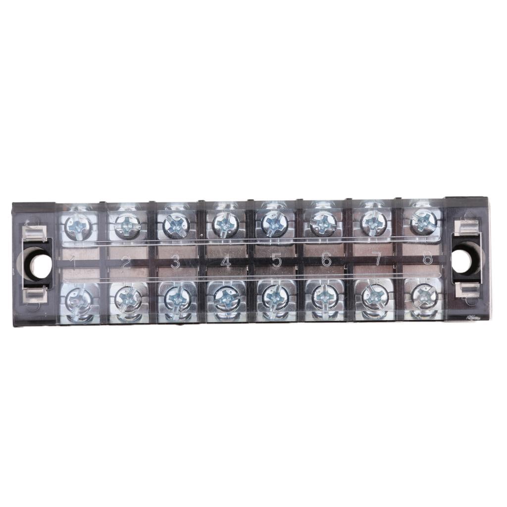 funtasica 5x8 Positions Rows Electric Wire Connector Strip Screw Terminal Pcs