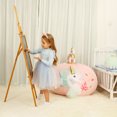 thumbnail image 3 of Large Unicorn Toy Organizers and Storage, Bean Bag Chair for Girls Room Decor, Stuffed Animal Storage, Kids Chair, Baby Fleece Fabric Super Soft, COVER ONLY, 38" Extra Large, 3 of 5