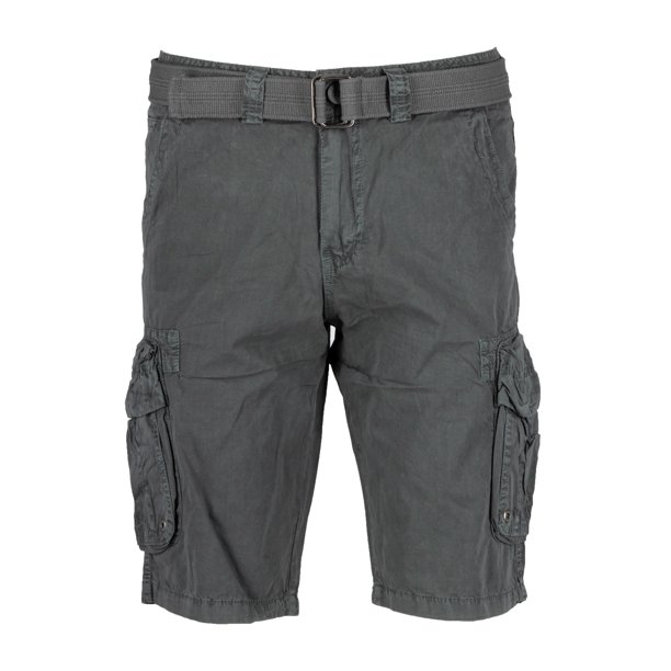 RAW X Mens Belted Cargo Shorts Relaxed Fit Casual Tactical Knee Length