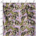 thumbnail image 2 of Soimoi Floral Print - Purple, Premium Cotton Cambric Fabric - Medium Weight Material For Quilting, Kurtis, Blouse, Kids Clothing, Tunic, Curtains - 42" Inch Wide, 1 Yard, 2 of 6