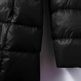thumbnail image 4 of Byworldtasic Jacket for Woman Women Down Jacket Hooded Hat Detachable Long Lightweight Packable Down Jacket Plus Size Puffer Coat, 4 of 7