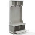 thumbnail image 3 of Crosley Furniture Shoreline Coastal Wooden Hall Tree in Gray, 3 of 11