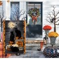 thumbnail image 3 of Shmbada Halloween Cat Garden Flag 12x18 Vertical Double Sided Trick or Treat Pumpkin Fall Holiday Outside Decorations Burlap Yard Flag, 3 of 7