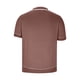 thumbnail image 5 of Playera Elvqul Caballero Mayor Manga Corta de Color Sólido Café con Solapa, 5 of 6